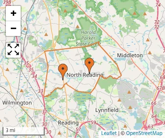 Area schools map